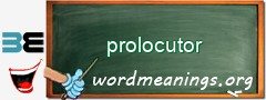 WordMeaning blackboard for prolocutor